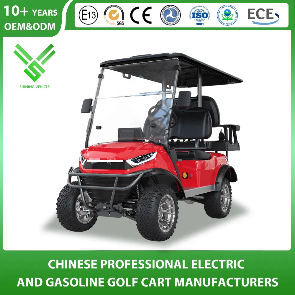 Wholesale Manufacturer Customized Color Seat Logo Golf Cart Stable and Comfortable 2/4/6/8 Seat Electric Buggy 48V/60V/72V Lithium Battery Operated Golf Cart