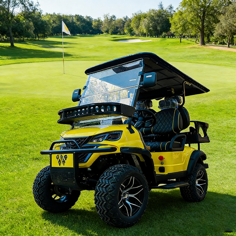 WOLAN Manufacturer Support Customization GPS Track 4 Seater Fleet Golf Cart for Rental Management