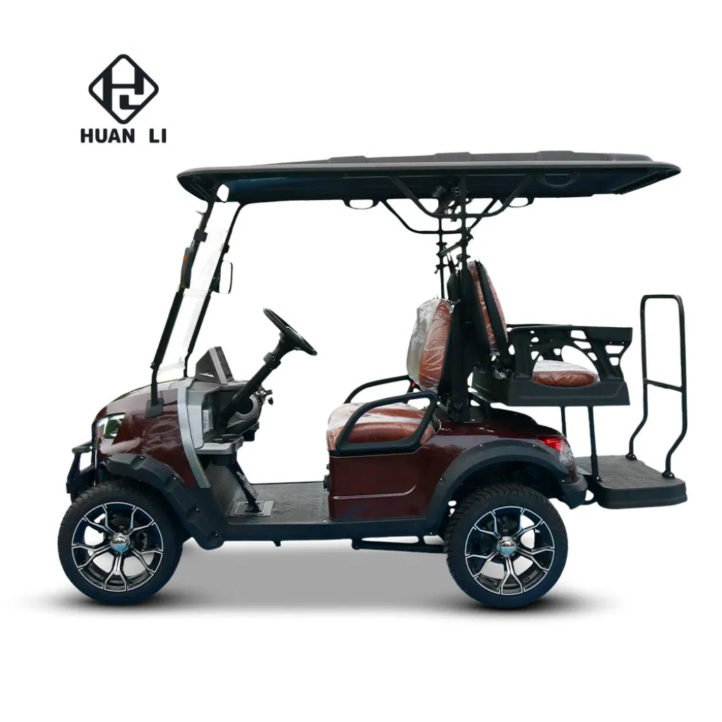 Reliable Compact-Sized High-Speed Performance 4 Seaters Golf Cart with Waterproof Seat