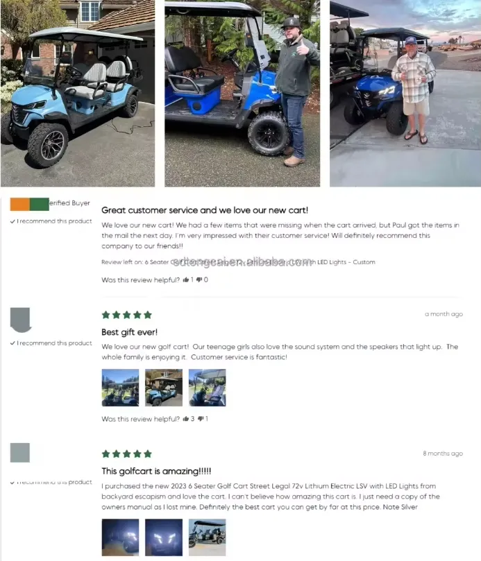 Independent-Suspension 6-Seater Comfort Golf Car Smooth Ride, Ideal for Resorts, Parks & Long-Distance Shuttles Golf Cart