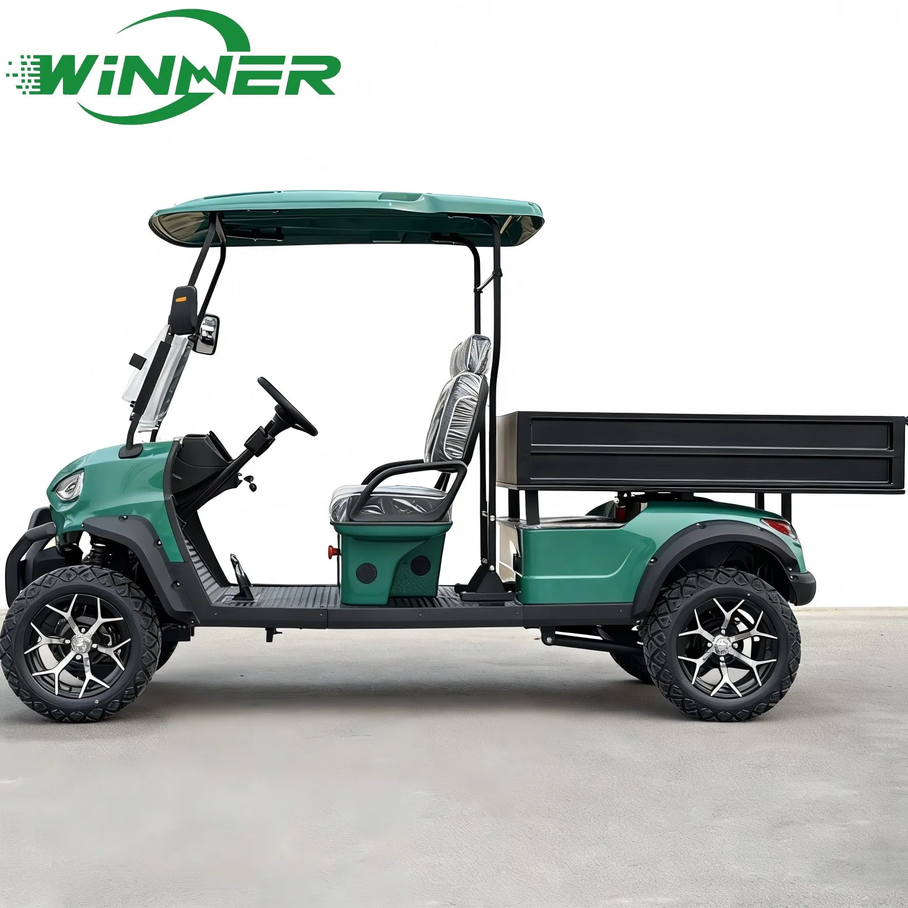 CE Approved 4 Seater with Rear Cargo Box Utility Golf Cart