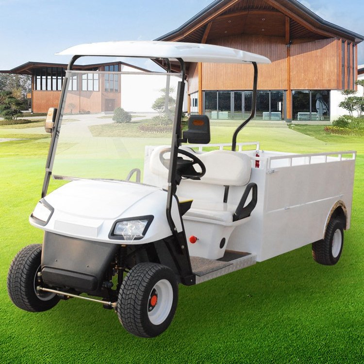 4 Seater Lithium Battery Powered AC System Electric Utility Cargo Golf Cart
