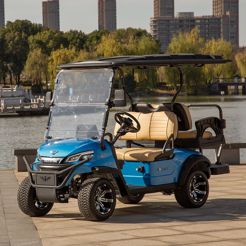 Top China Factory Comfort Indep Suspension &amp; Custom Color/Features 4 Seater Golf Cart