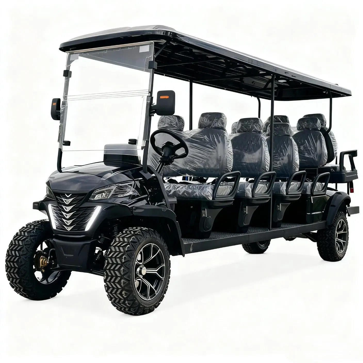 Powerful Smooth Stable High-Performance Low-Speed Electric Community Cart with off-Road Tire
