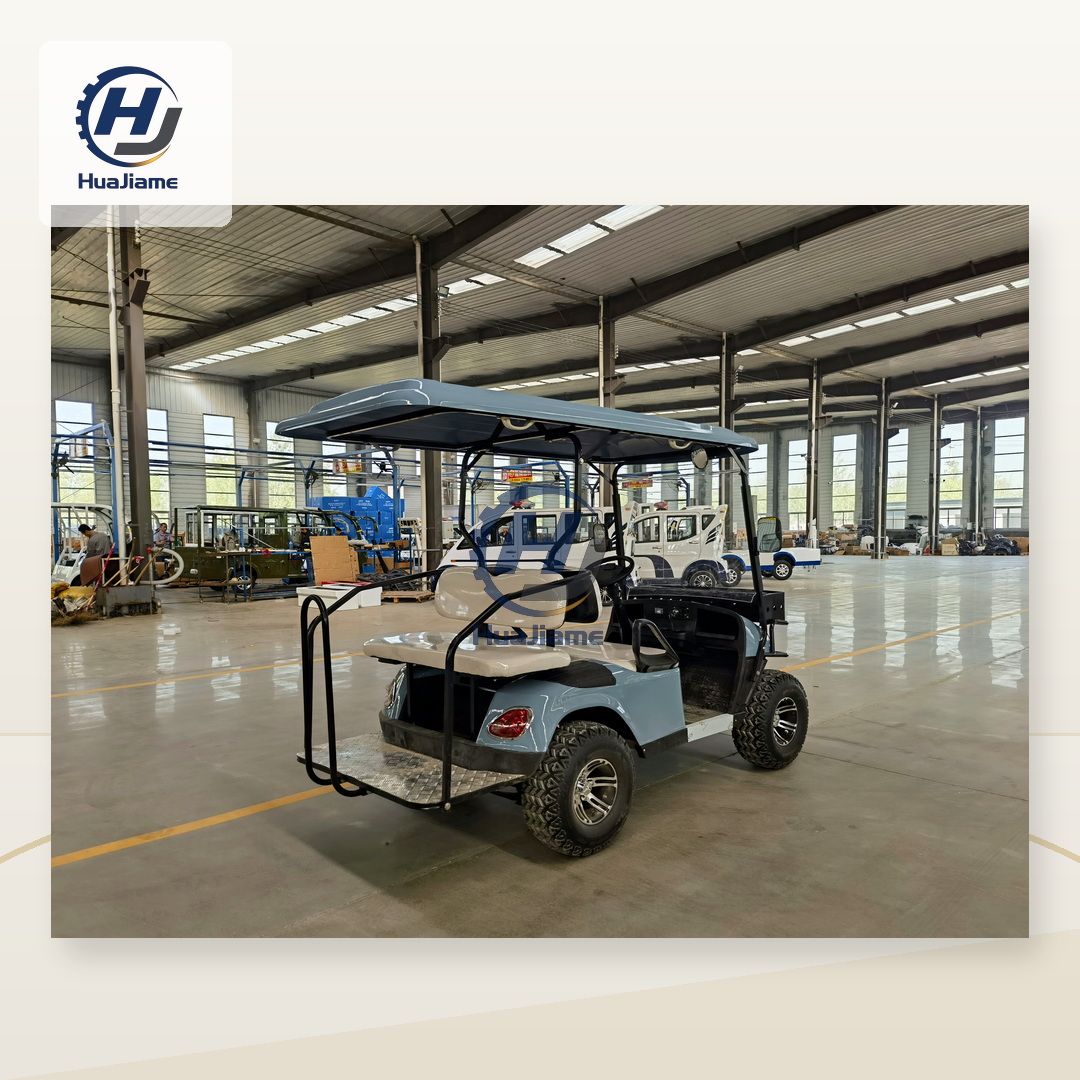 Huajia Royal Blue Compact Narrow Electric Golf Cart Tandem Seating 4-6 Person <150hp Horsepower 72V Battery 800kg Load Capacity
