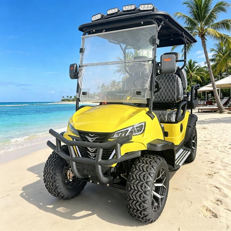 Professional Street Legal 4 Seater Electric Golf Cart Neighborhood Vehicle for Rental Fleet Use EV