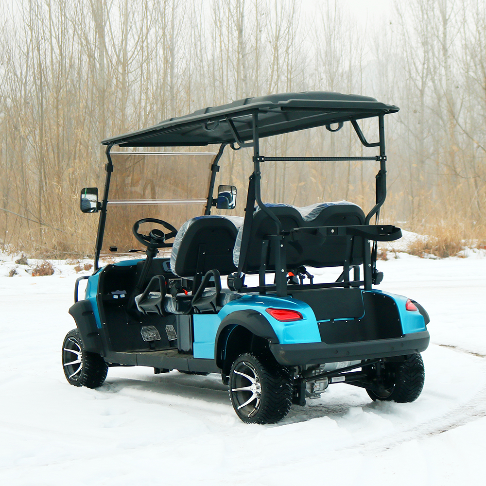 Huanli Brand 48V Solar Power Electric Golf Cart with 5KW Motor Lead Acid Battery 3-4 Seat Models 80-100km Range CE Certified