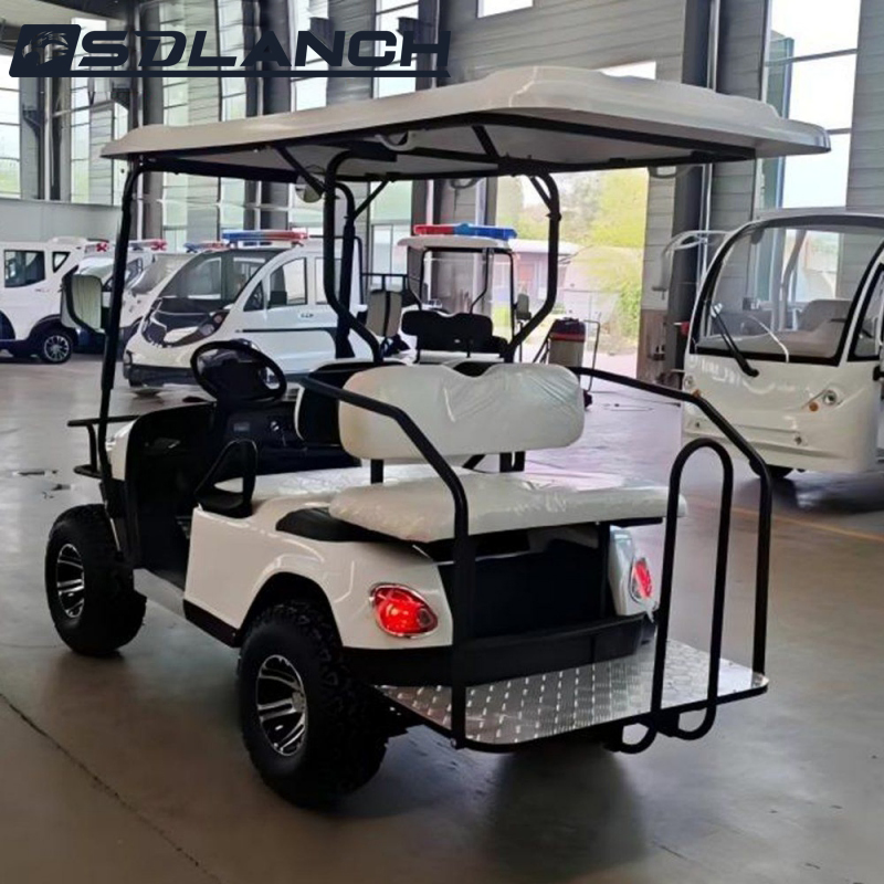 High Performance 4 Seats Electric Trolley Lithium Battery Powered High Speed 4 Wheels Electric Golf Carts