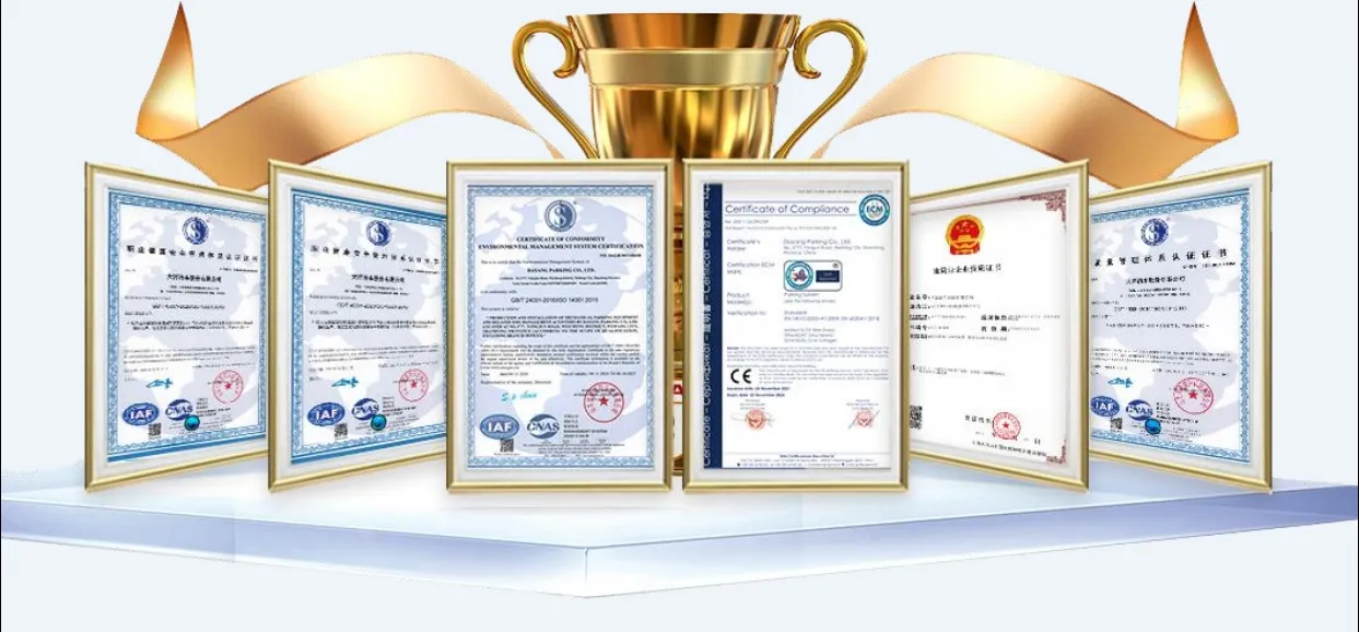 Quality Standard Certifications ISO CE