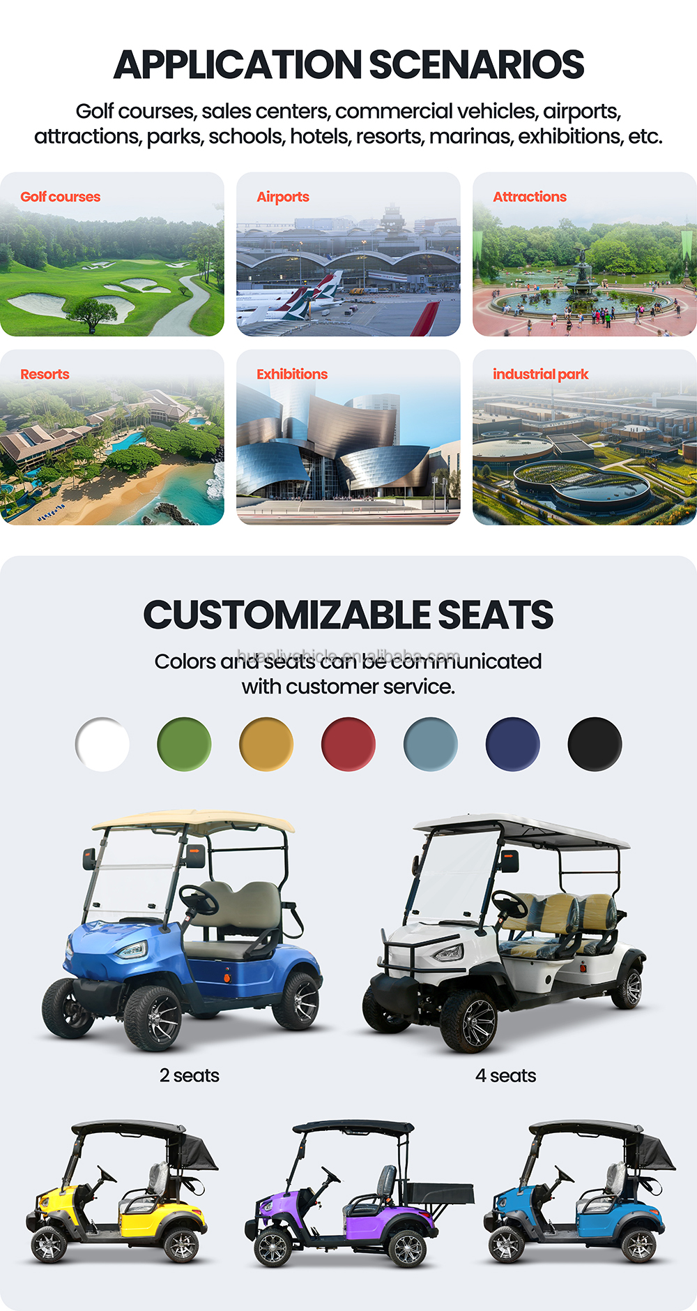 Electric Golf Cart Showcase 2