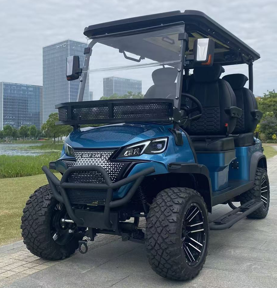 4+2 Golf Cart With 70-90KM Range for Golf Courses and Resorts Spacious Interior Safe Design Cheap Wholesale Price
