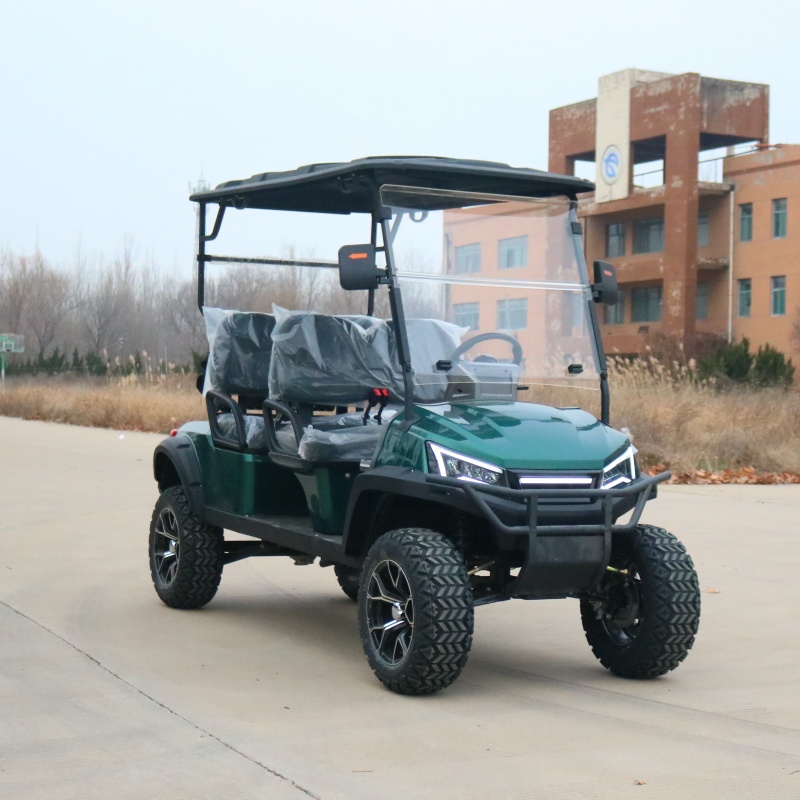 Street Legal 4WD Electric Golf Cart 60/72V Lithium Battery 6-seater Sightseeing Club Car 5000W Motor Electric Cart