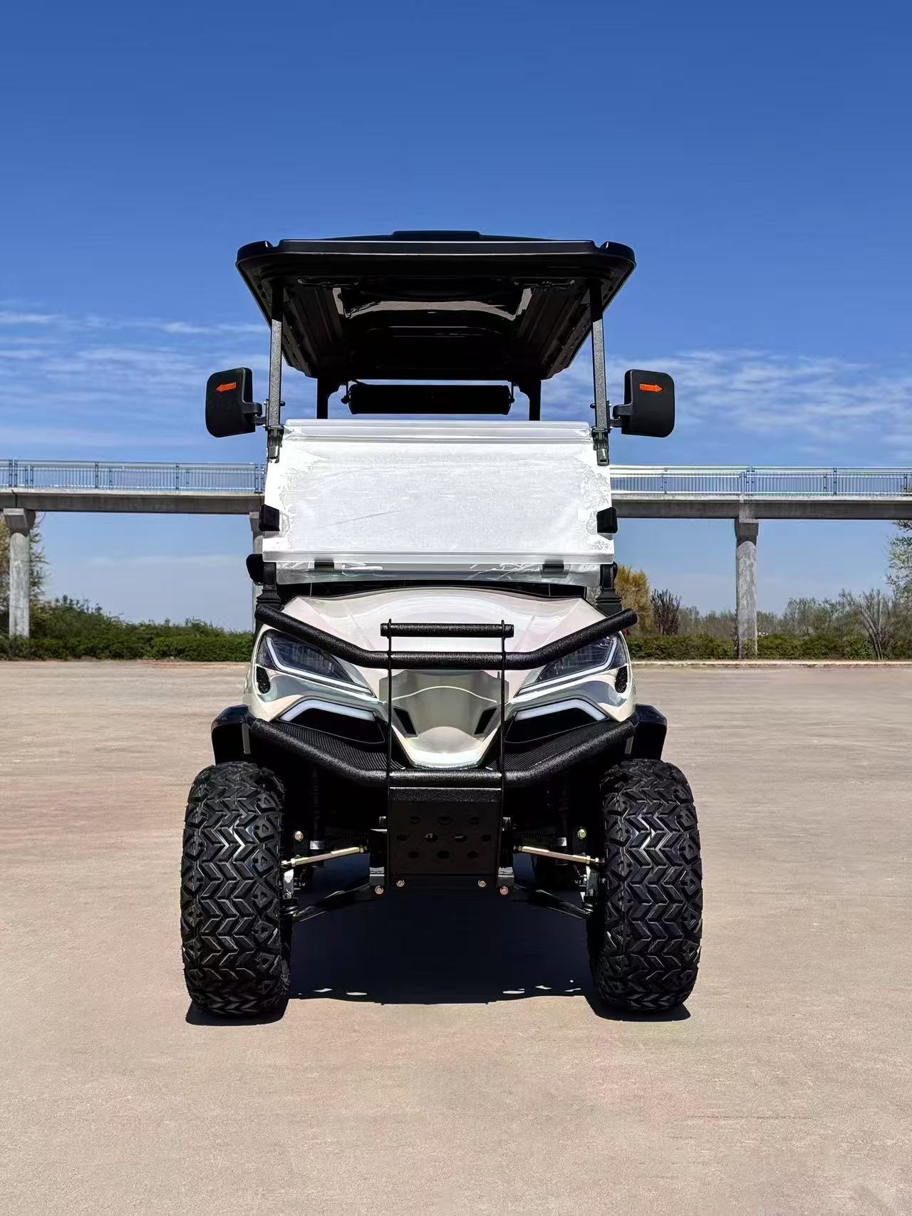 Robust Chassis 6 Seater Electric off Road Golf Cart Buggy All-Terrain Tires Forest Park Patrol Street Legal LSV Superior