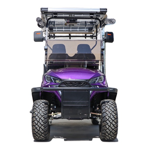 Customized Service 2+2-seater Cart Solar Panel Four Wheel Electric Golf Cart 48V Battery 50-70km Range Steel Chassis Intelligent