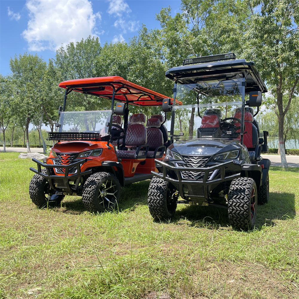 Golf Cart 4 Seater Club Car Lifted Golf Cart Electric Powered Luxury 4 Passenger Electric Golf Cart for Sale