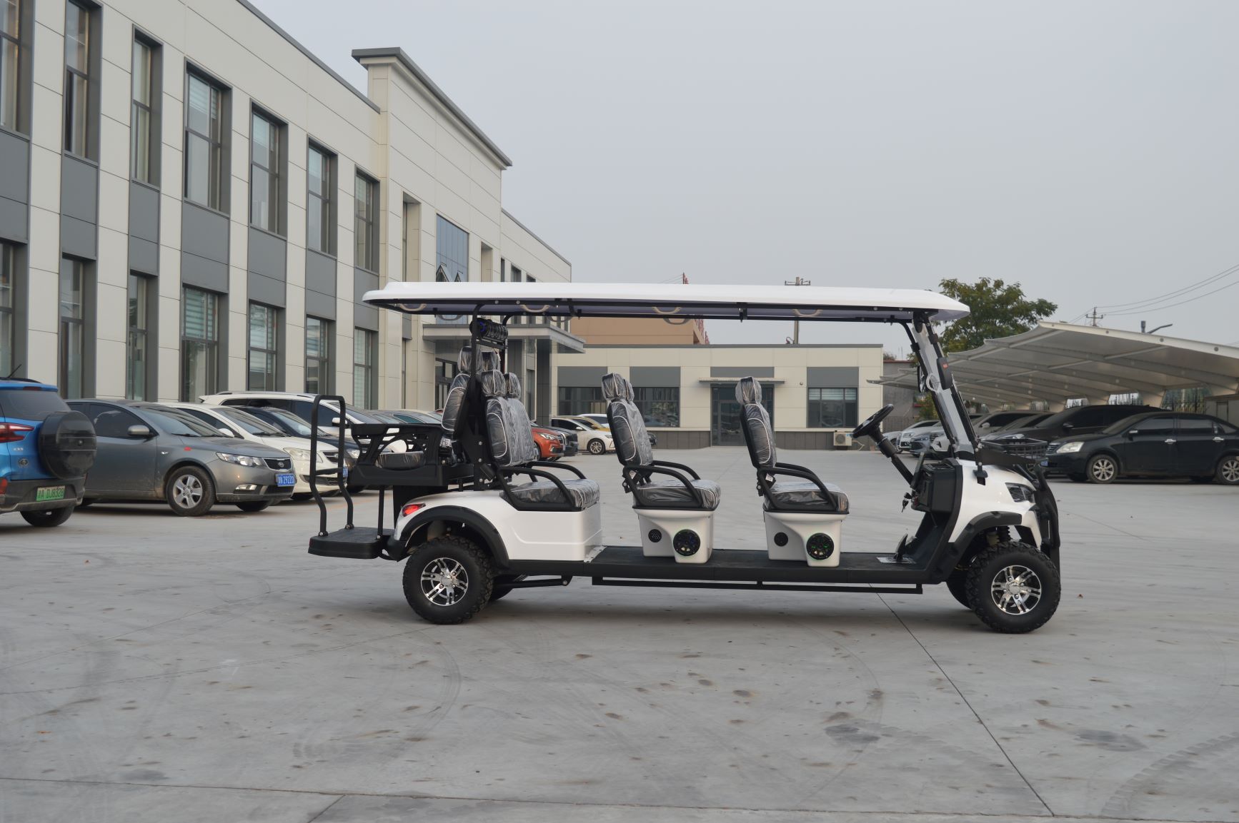 Luxury Design Long-range Battery Life 8 Seater Electric Golf Cart 72 Volt for Golf Courses Resorts Scenic Area Sightseeing