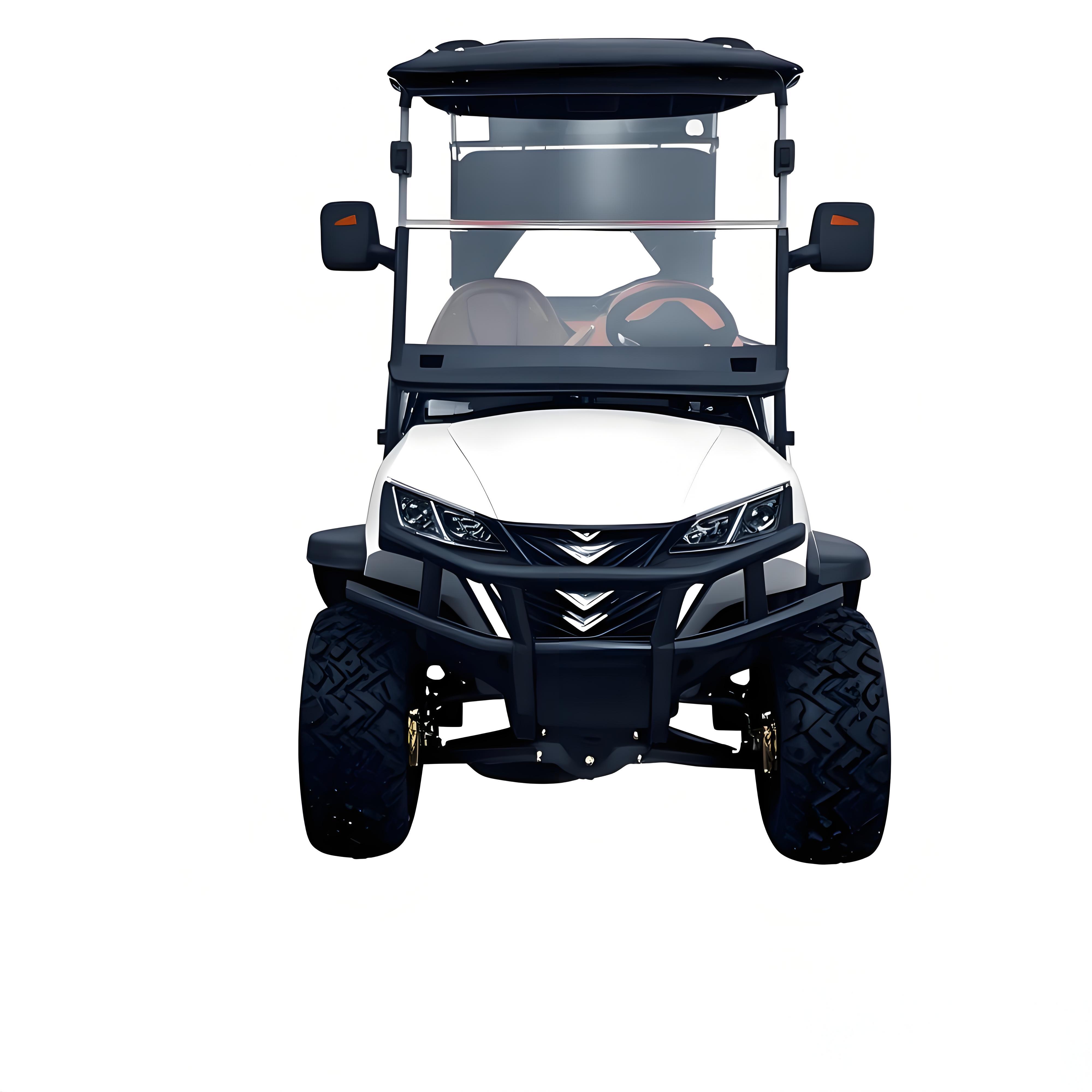 2025 Classic White Parison Electric Deluxe Golf Cart | 2 Seater with Sightseeing Features for Luxury Resorts &amp; Hotels