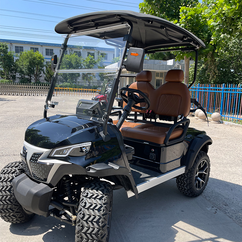 Electric 72V Aluminium Golf Cart 2 Seater Off-Road Buggy CE Certified 30-50km/h Speed 70-90km Range for Garden Villa Hunting