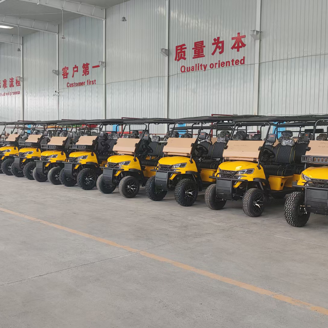 Chinese Road Utility Vehicle Street Legal Electric Golf Cart 2 Seater Lifted 5KW AC Motor 70-90km Range Customize Hunting Club