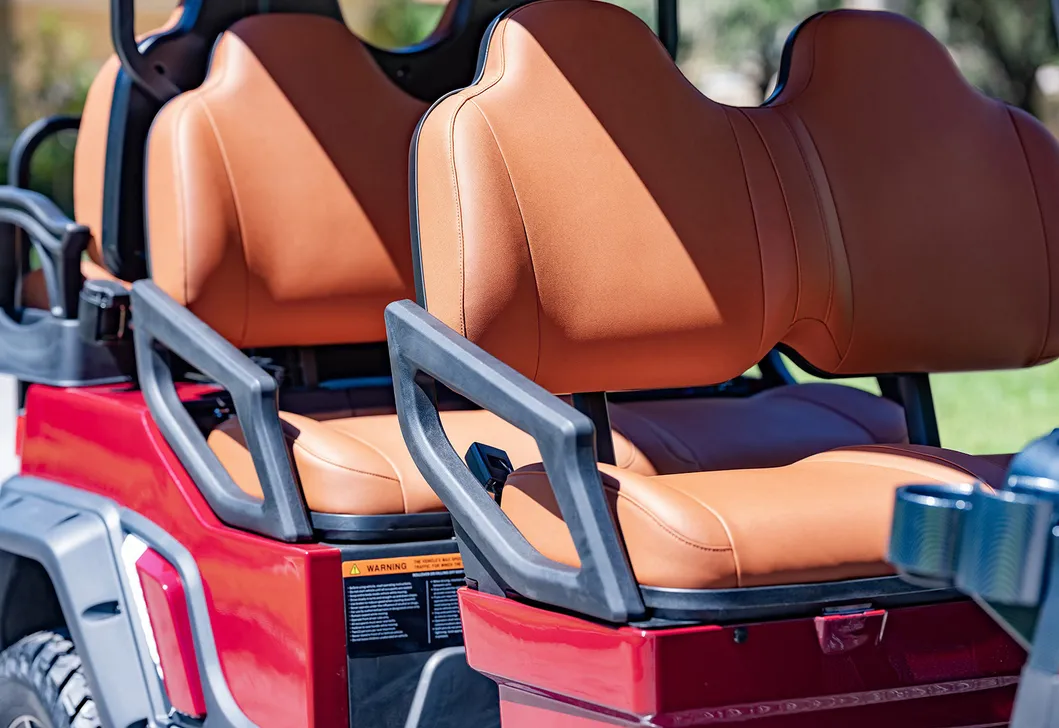Ergonomic leather seats