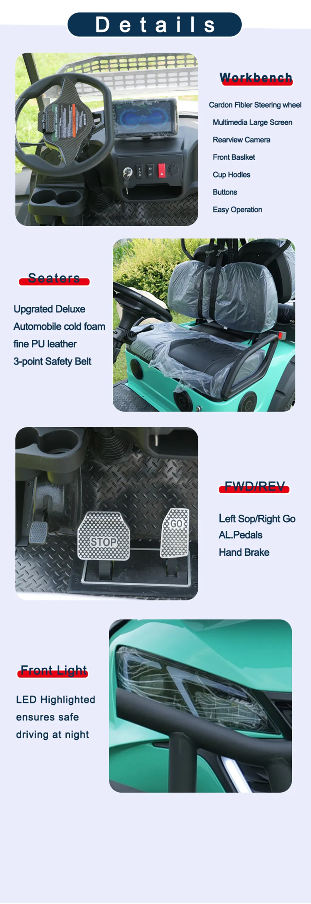 Electric Golf Buggies Features 2