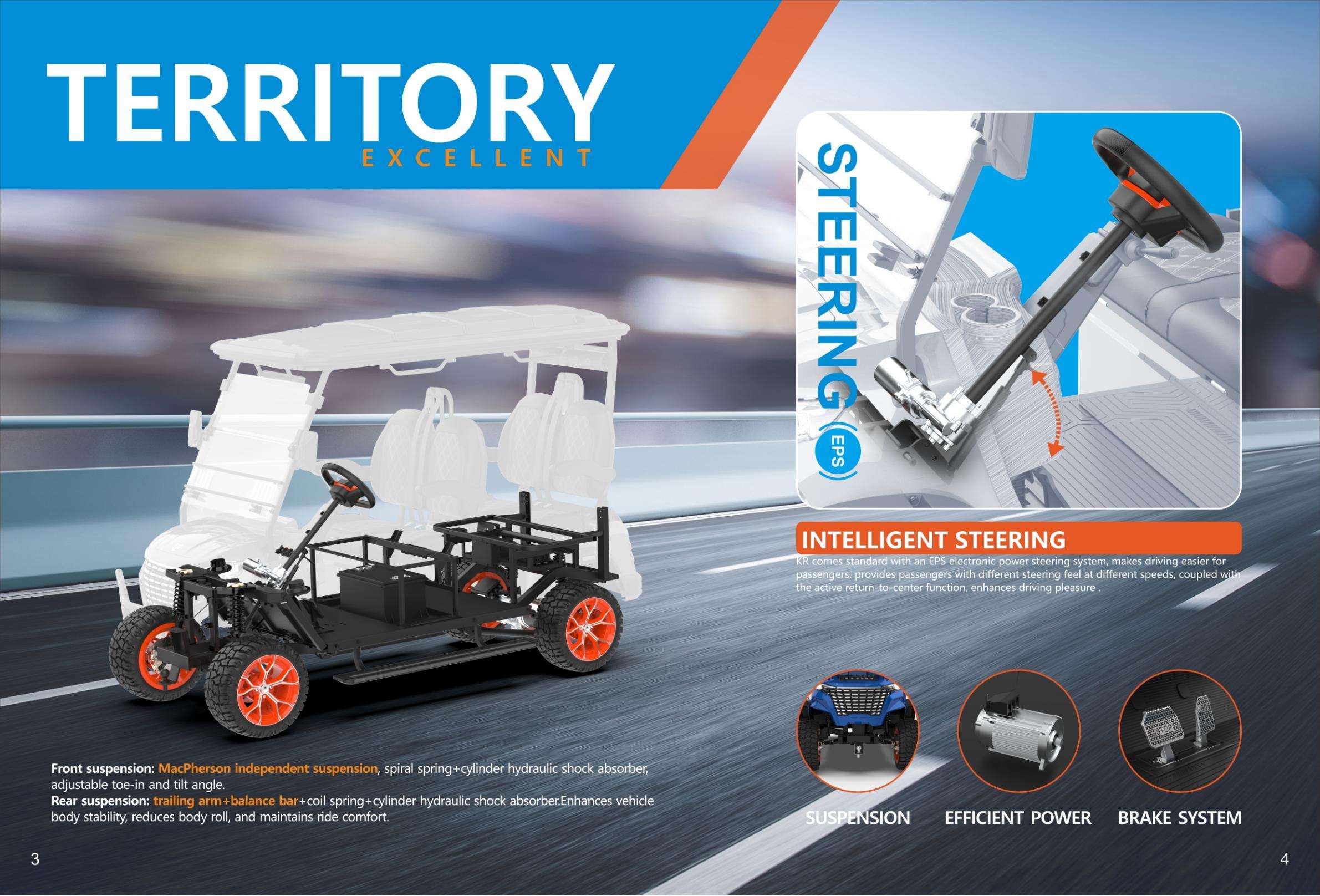 Wholesale Price Electric Golf Carts for Golf Course Fleets 4 Seat Off-Road Golf Cart Site Patrol Vehicle with Multimedia System