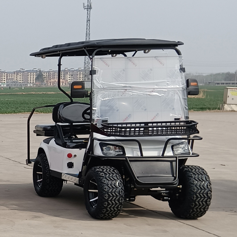 4 6 Seats 72V Li-ion Battery Four-Wheel Disc Hydraulic Brake Aluminium Wheel Electric Golf Cart