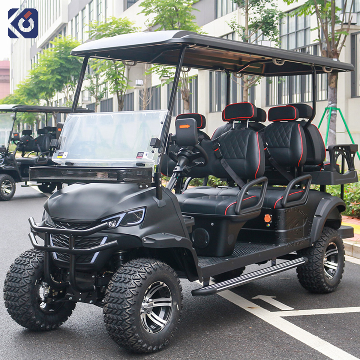 CAMP 6 Seat Golf Cart Luxury Gasoline Off Road Golf Buggy Club Car Gas Powered Golf Cart