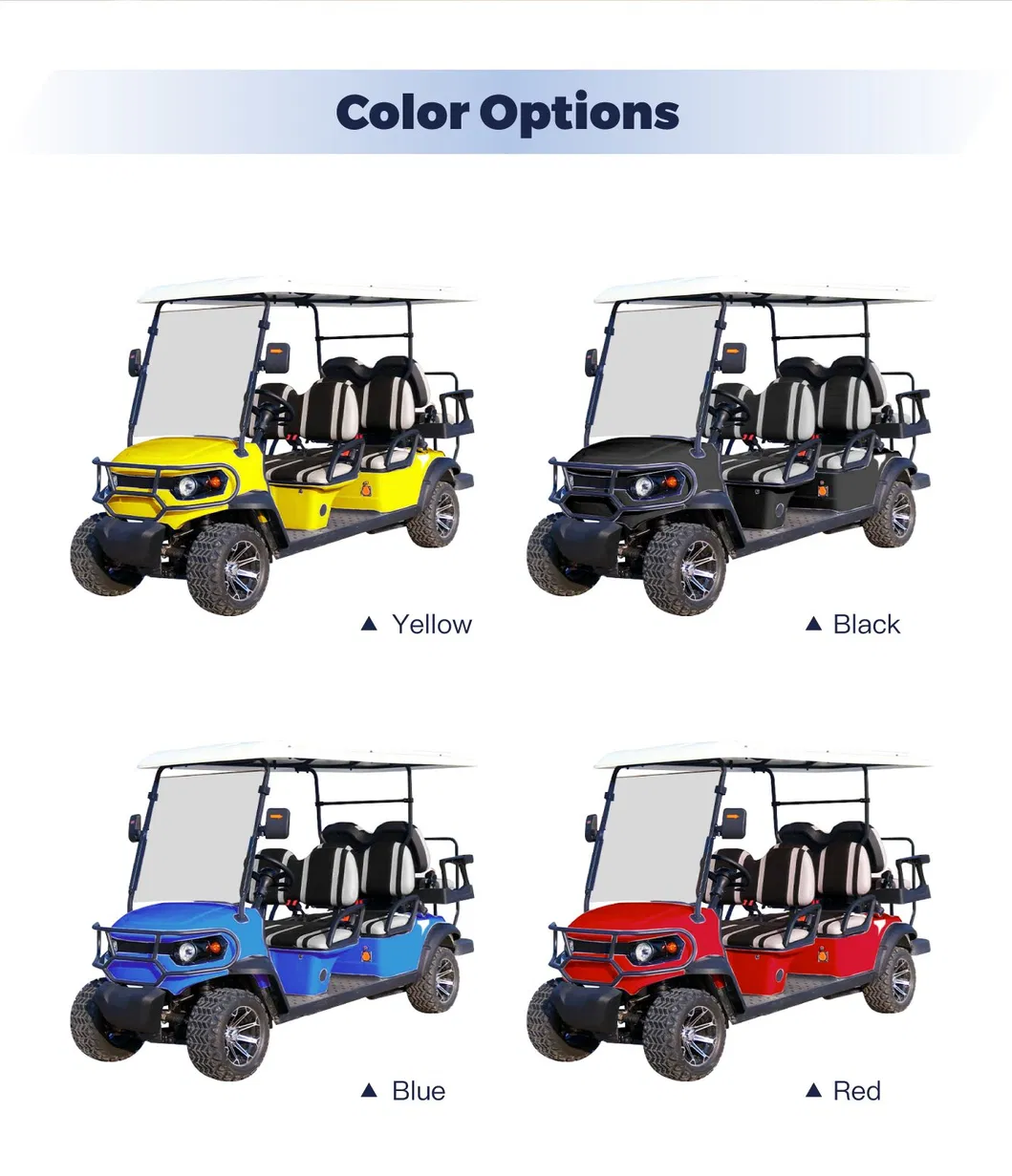 Street Legal 2/4 Seater Electric Golf Car for Personal Commute and Neighborhood Driving Golf Carts