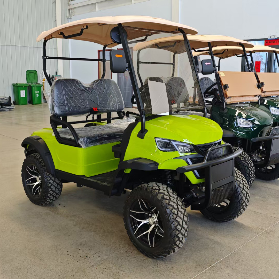 Chinese Road Utility Vehicle Street Legal Electric Golf Cart 2 Seater Lifted 5KW AC Motor 70-90km Range Customize Hunting Club