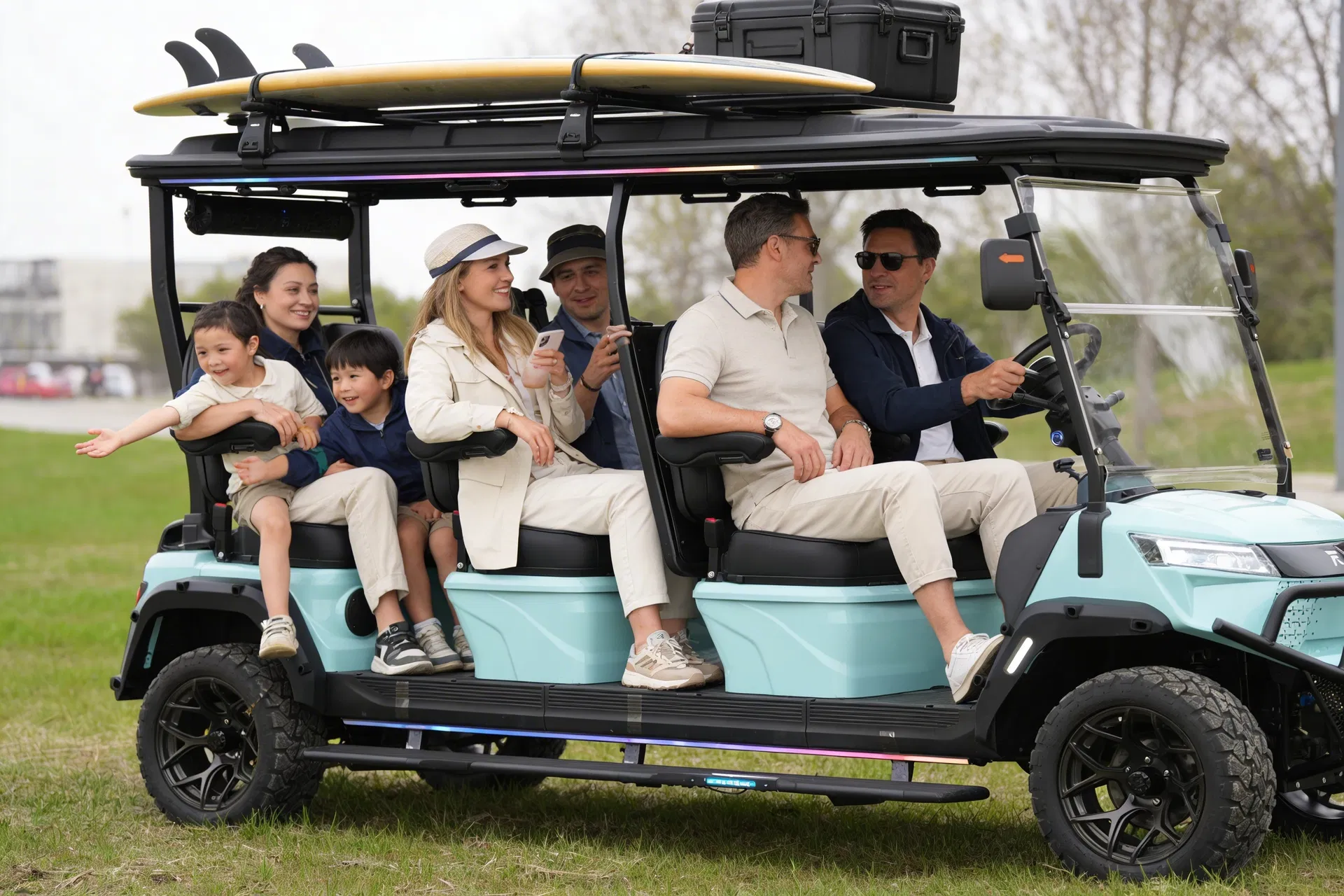 4-Seater Golf Cart Layout Design