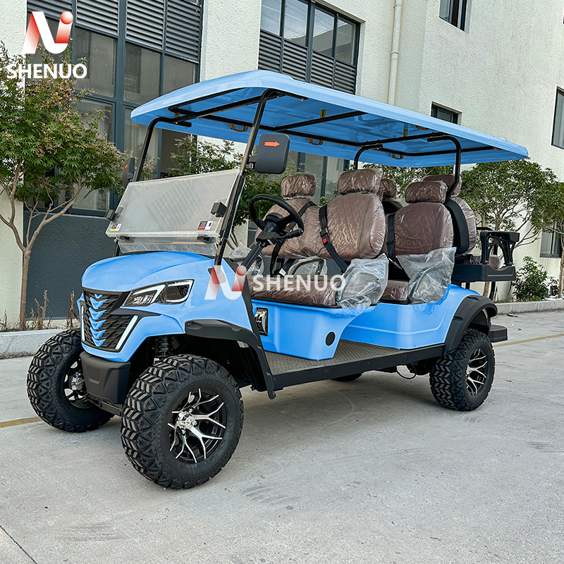 6 Seater Off-Road Electric Golf Cart 72V, Solar Powered with Lithium Battery