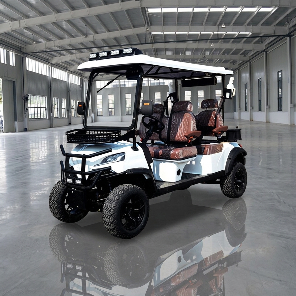 Electric Golf Cart 4 Seater 60V CE Certified 25 Grade Ability Luxury Off-Road Buggy Factory Direct 30Km/h Sightseeing Car