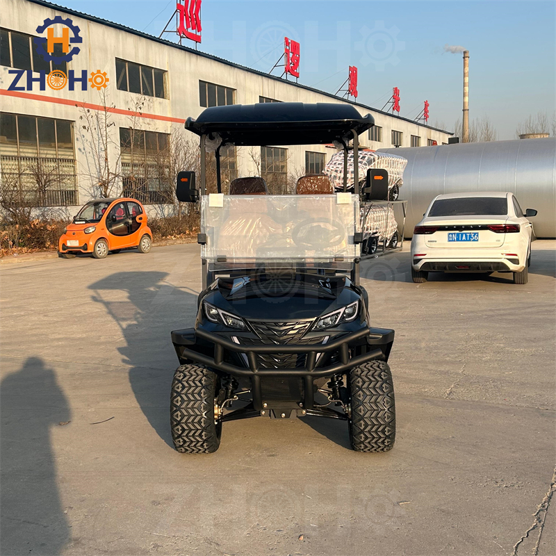Smart Electric Golf Vehicle GPS Tracking Fleet Management Energy-Saving Tech 3-4 Seats 90km Range Soft Cushioned Seats for Club