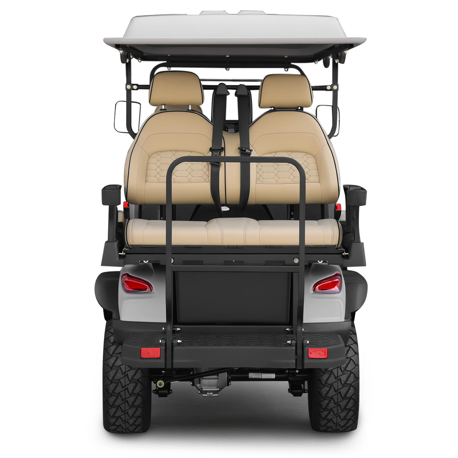 China 48V Four Seats Electric Golf Cart 4X4 Drive Electric Vehicles 2+2 Seater Utility Buggy Electric Cars