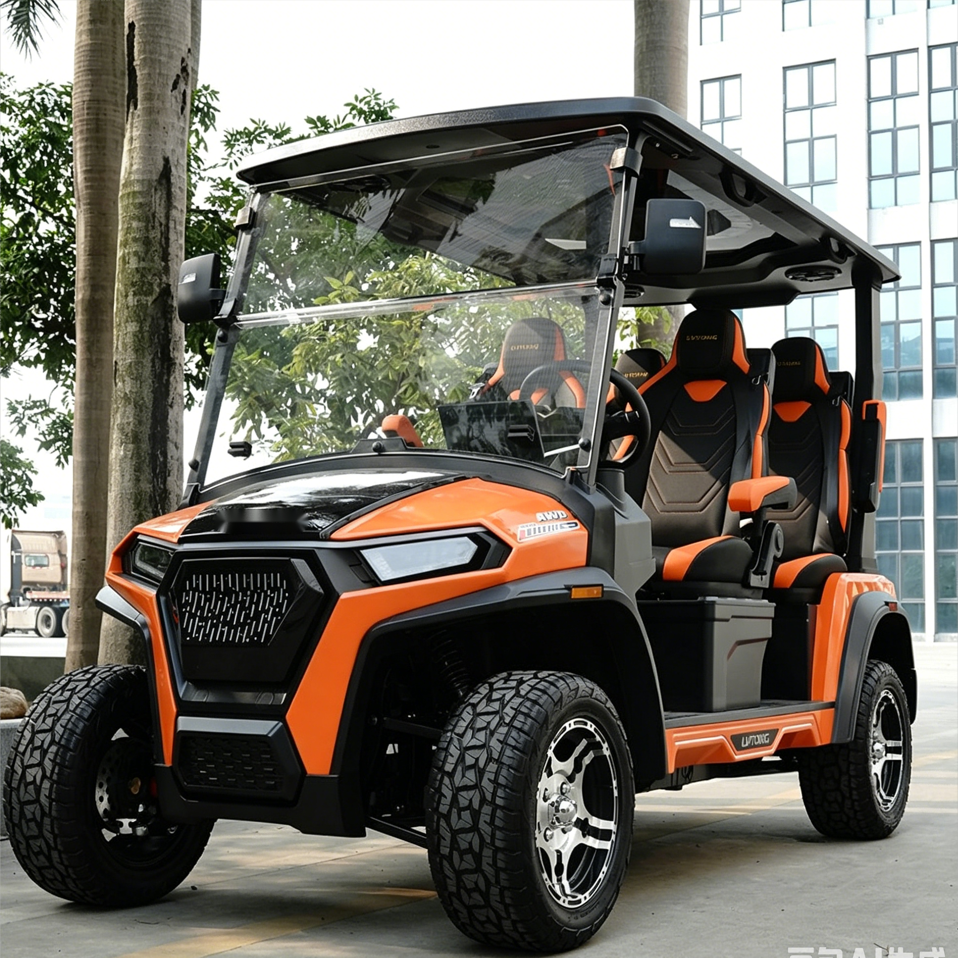 D202 Customized Golf Cart 4 Seater 72V Lithium Battery 4WD Off Road With Gps