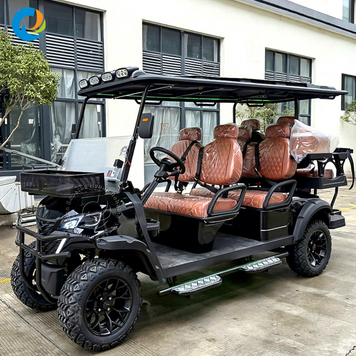 2026 New Design Lithium Golf Cart with Solar Panel 6 Passenger off Road Golf Cart Electric