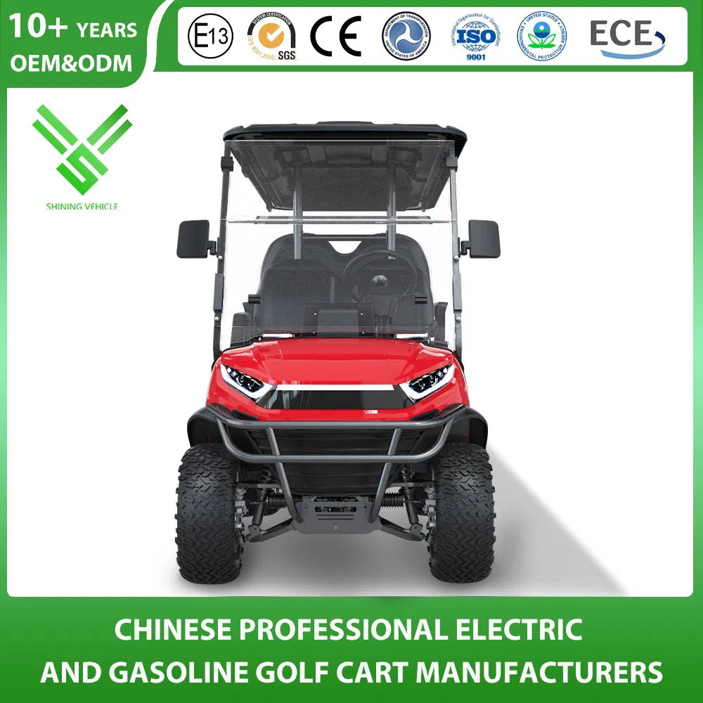 Wholesale Manufacturer Customized Color Seat Logo Golf Cart Stable and Comfortable 2/4/6/8 Seat Electric Buggy 48V/60V/72V Lithium Battery Operated Golf Cart
