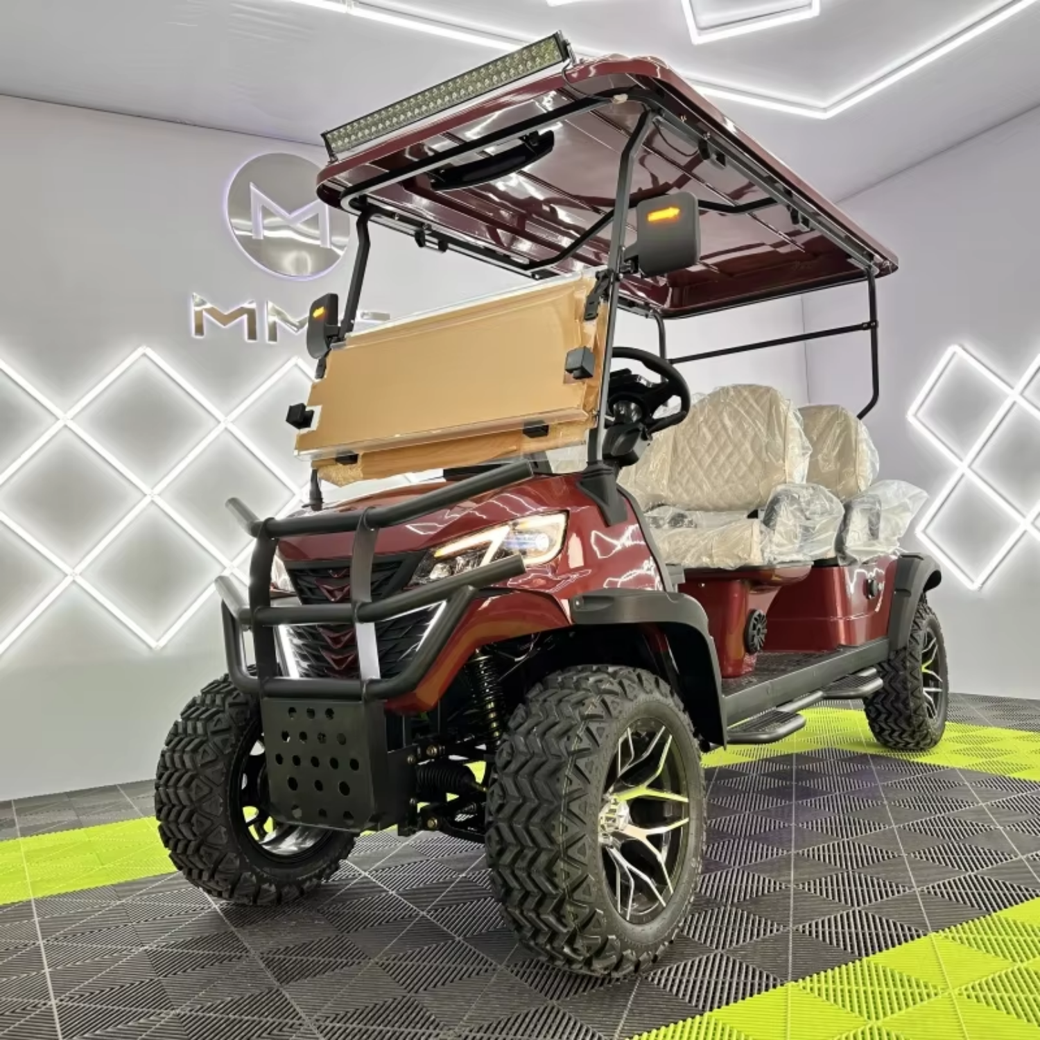 Professional Street Legal 4 Seater Electric Golf Cart Neighborhood Vehicle for Rental Fleet Use EV