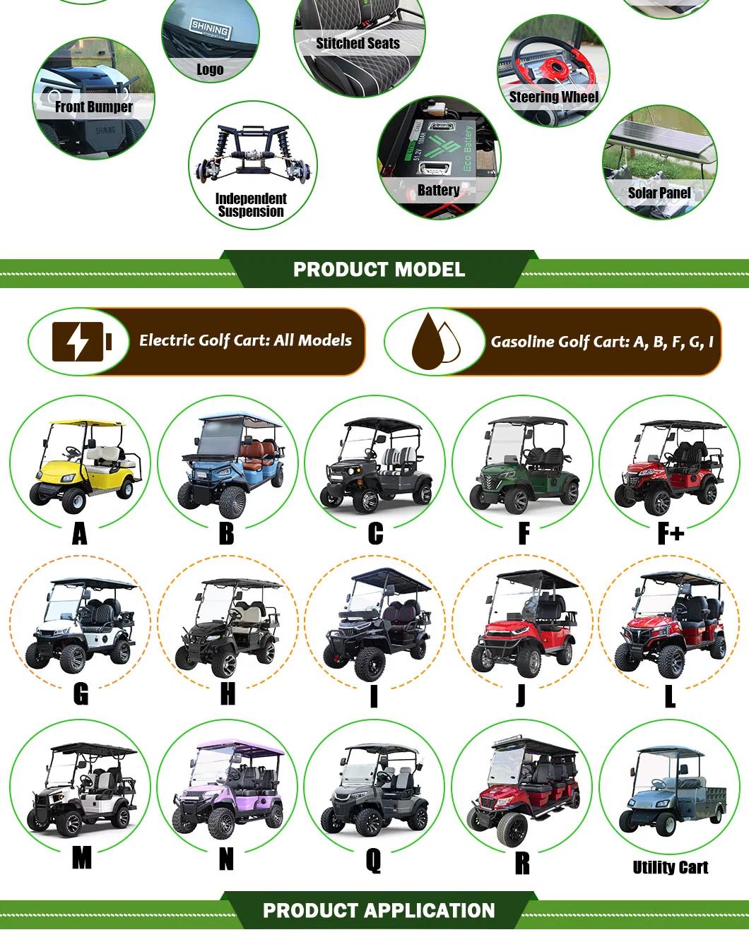 Interior Details of Golf Cart