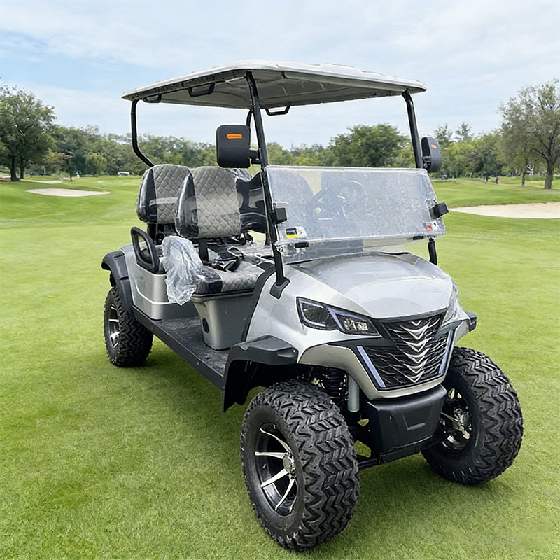 WOLAN Direct Supply Electric 48V-150ah Lithium Battery 5kW AC Motor High Torque 4 Seater Lifted Golf Cart 70-90km Range for Mud