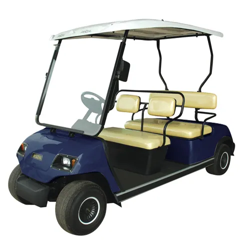 Comfortable Leather Seat Legal Driving 48V Battery Operated 4 Passengers Electric Golf Cart