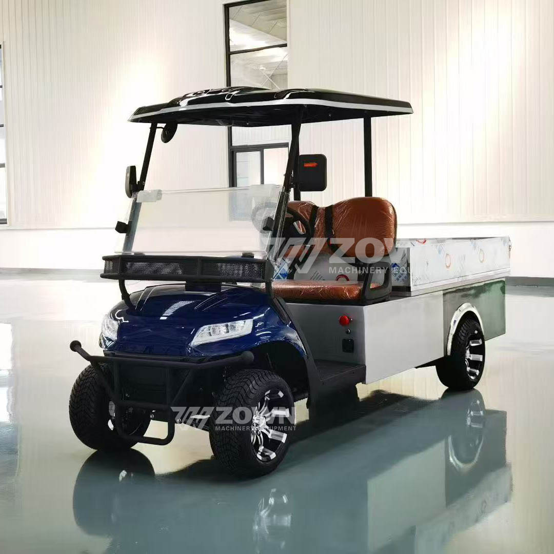 Customized 2 Seater Electric Cargo Golf Cart AC Motor 3/4/5KW Lithium Battery Off-Road Mini Pickup Truck All-Terrain CE Q235B
