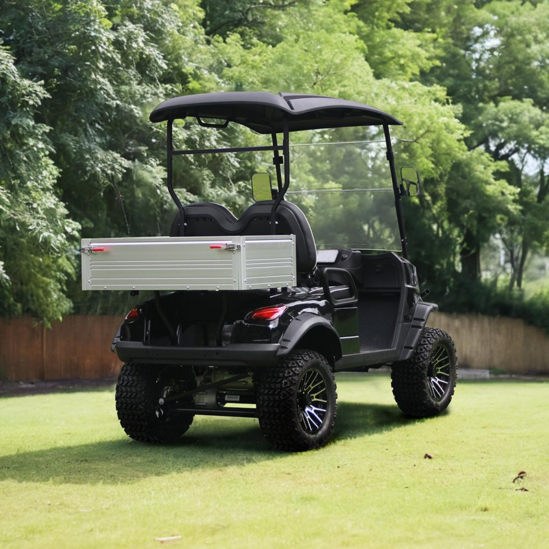 2-Passenger Utility Lifted Golf Cart with Aluminium Cargo Box
