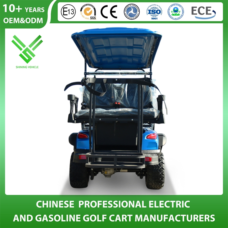 China Golf Cart Wholesale Manufacturer 2/4/6 Seater Utility Shopping Buggy Car Lifted off Road 48V Lithium Electric Power Golf Cart for Residential Property
