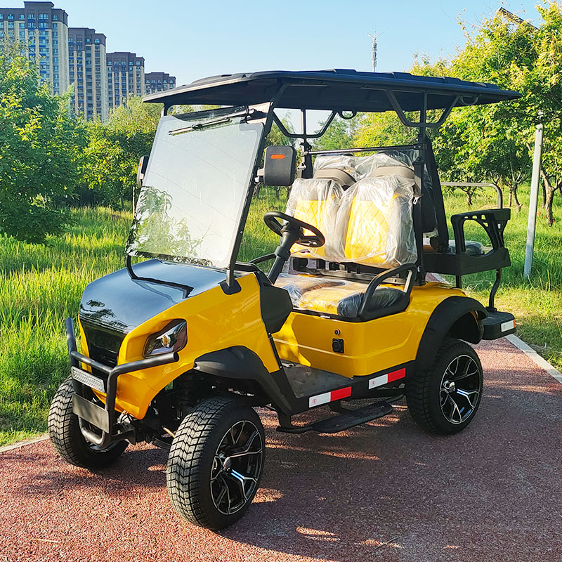 Street Legal Kinghike New Design LSV Electric Golf Cart with Metal Frame 72V AC Motor 90km Range CE Certified