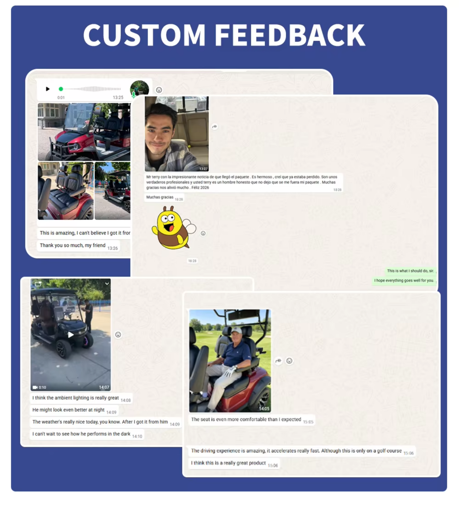 Electric 2 Seater Golf Cart Top Quality Mini Leisure Vehicle Powerful Motor Long Range Battery Resort Community Course Use