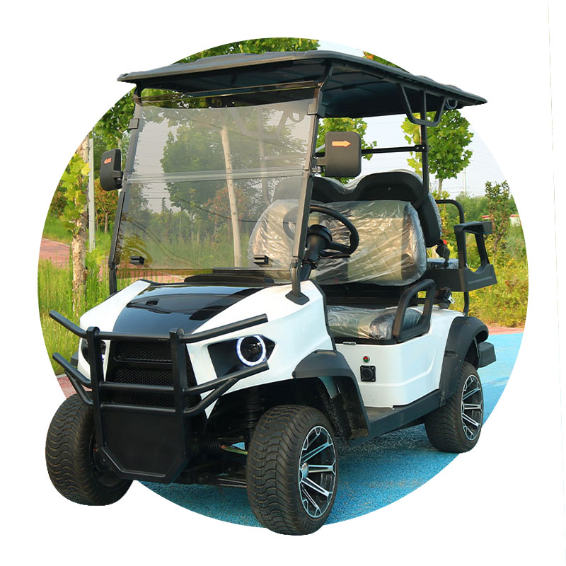Heavy Duty 4-Seater Electric Golf Cart with Disc Brakes and Lifted Suspension