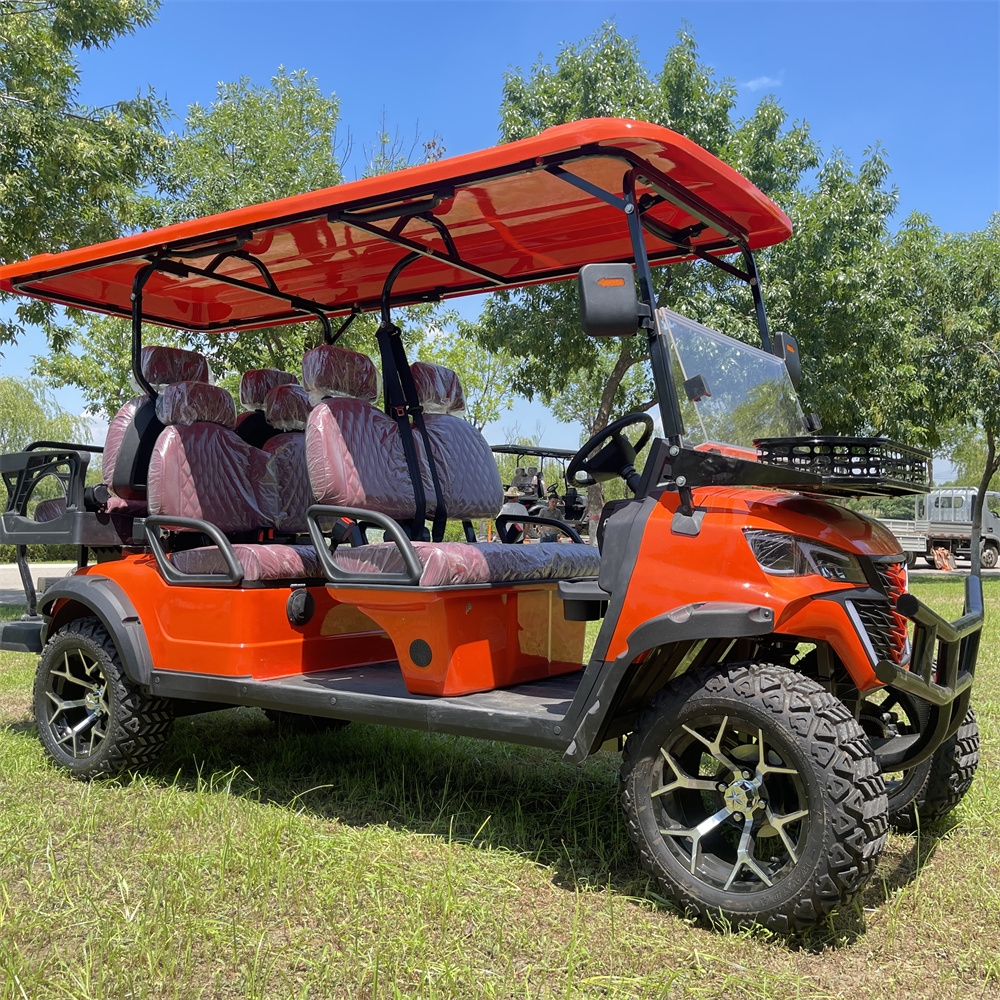 Golf Cart 4 Seater Club Car Lifted Golf Cart Electric Powered Luxury 4 Passenger Electric Golf Cart for Sale