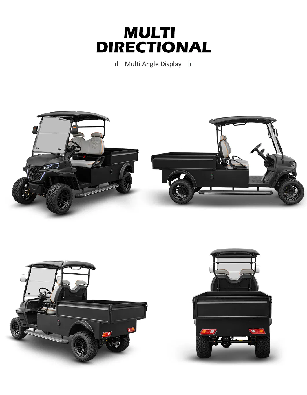 OEM ODM 2 Seater Utility Electric Club Car Golf Cart Bugyy with Cargo Box